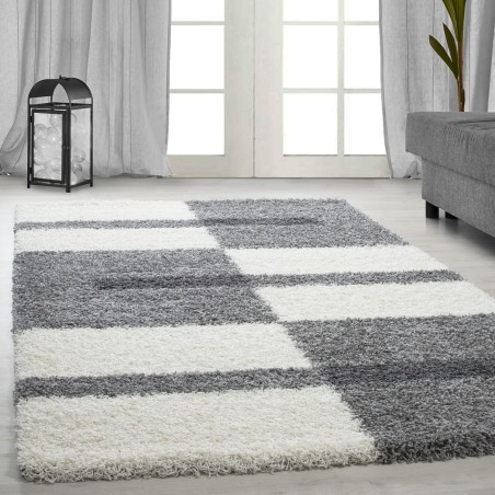 High pile long pile living room shaggy carpet pile height 3cm grey-white-light grey
