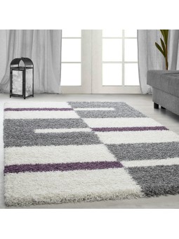 High pile long pile living room shaggy carpet pile height 3cm grey-white-purple