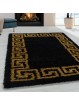 Living room carpet design high pile carpet pattern antique border color gold