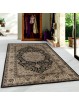 Laagpolig tapijt klassiek design Orient antiek Nain woonkamertapijt zwart