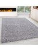 High-pile, long-pile, living room shaggy carpet, pile height 3 cm, plain light grey