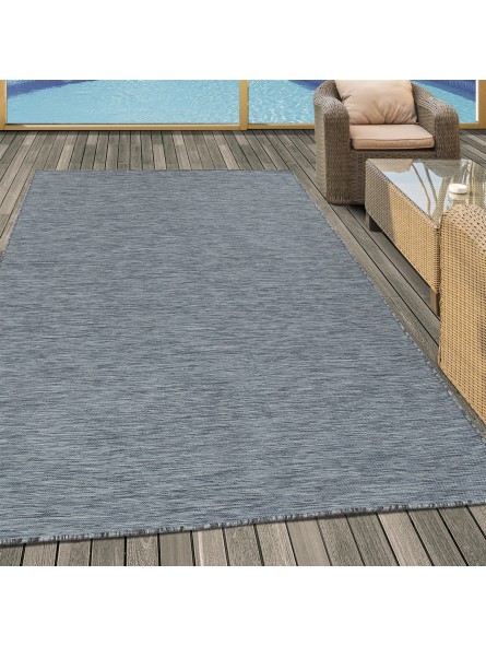 Carpet sisal look flat weave terraces indoor-outdoor mottled anthracite grey