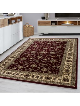 Oriental carpet classic oriental traditional woven carpet red beige