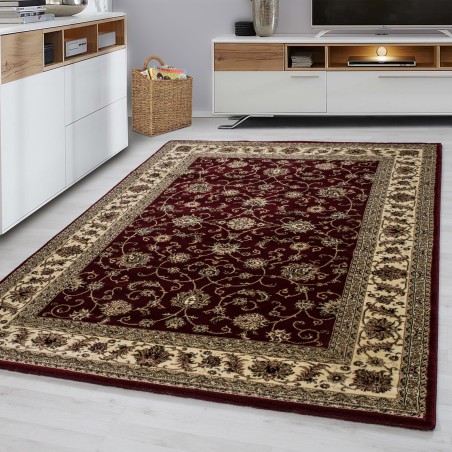Oosters tapijt klassiek oosters traditioneel geweven tapijt rood beige