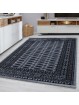 Oosters tapijt klassiek oosters traditioneel geweven tapijt zwart grijs