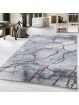 Short pile rug, living room rug, marble design, marbled bronze
