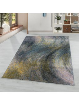 Short-pile carpet, living room carpet, pattern, blurred, marbled, soft, multicolored