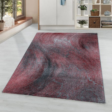 Short pile carpet living room carpet pattern blurred marbled soft red