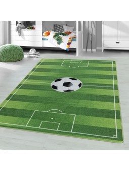Short pile children's carpet play carpet children's room carpet football stadium green