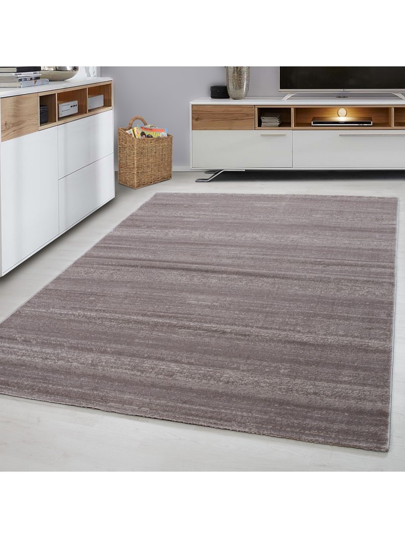 Carpet modern short pile living room rugs plain uni beige mottled
