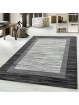 Short pile carpet living room carpet modern pattern with border pile soft gray