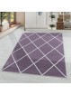 Short-pile carpet living room carpet design diamond modern lines plain purple
