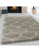 Woonkamer tapijt ontwerp hoogpolig tapijt patroon tegel tegel jacquard beige