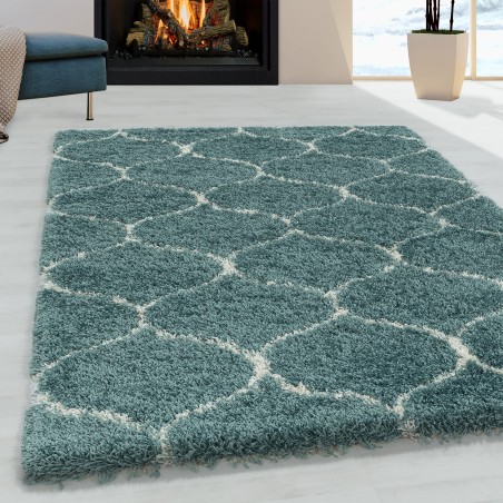 Living room carpet design high pile carpet pattern tile tile jacquard blue