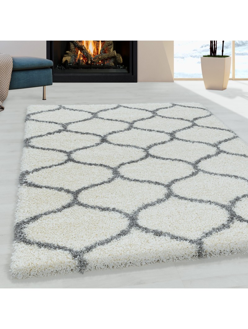 Living room carpet design high pile carpet pattern tile tile jacquard cream