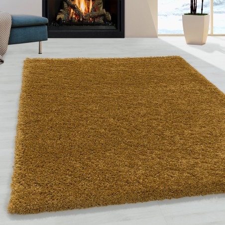 Living room carpet high pile shaggy carpet bedroom pile super soft gold