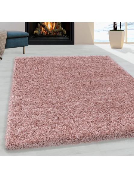 Living room carpet high pile shaggy carpet bedroom pile Super Soft Rose