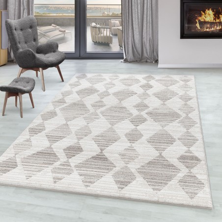 Living room carpet CASA short pile carpet Berber style pattern