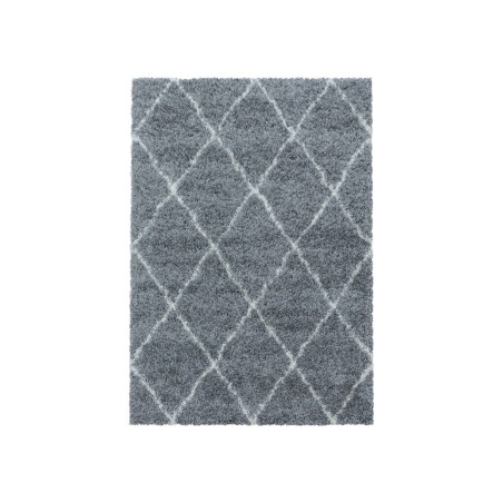 Gebedskleed Design Hoogpolig tapijtpatroon Rhombus Pile Zachte kleur Grijs