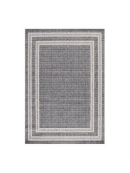 Prayer rug CURA carpet waterproof border grey