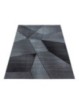 Gebedskleed Laagpolig Geometrisch Design Zwart Grijs