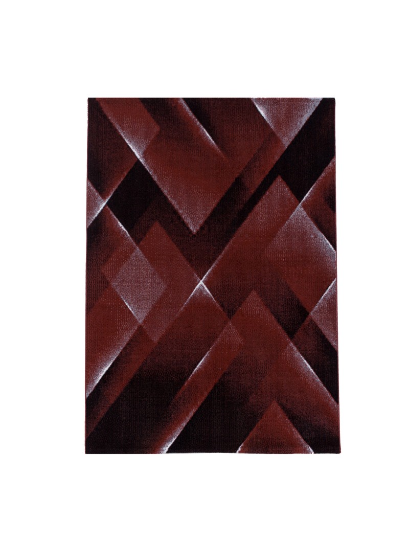 Tapis de Prière Design 3D Motif Triangles Doux Flor Rouge