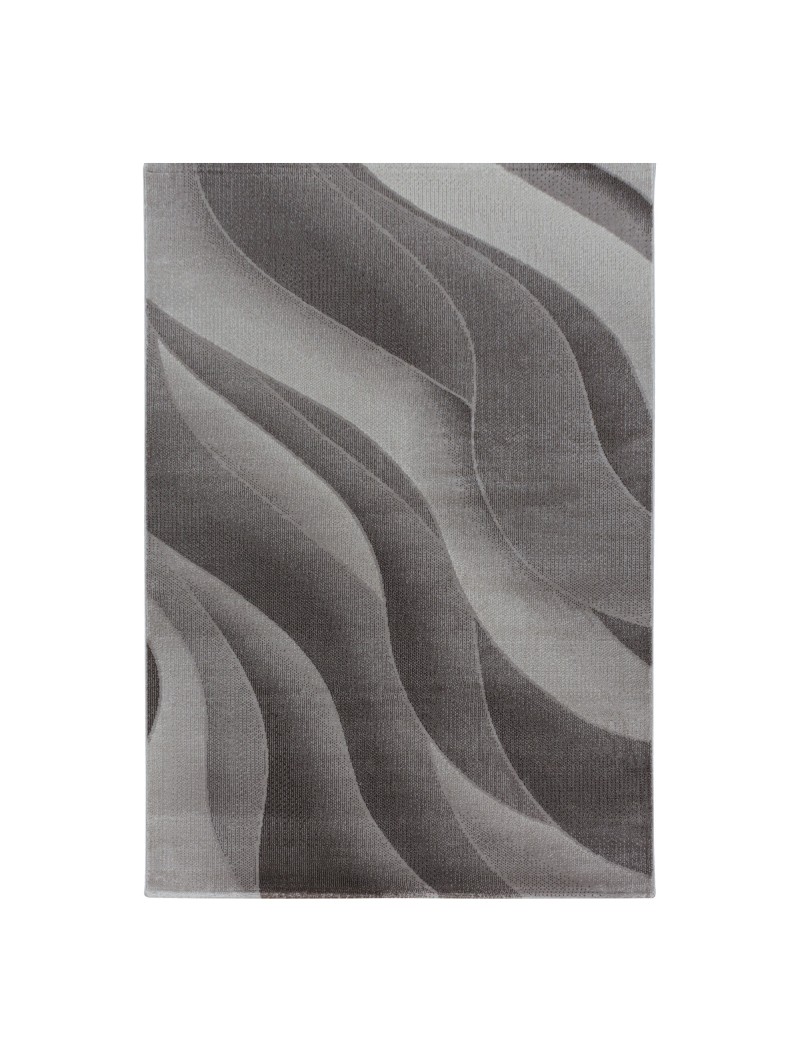 Gebetsteppich 3-D Design Muster Wellen Soft Flor Braun