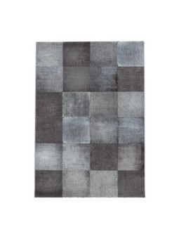 Prayer rug square grid design brown