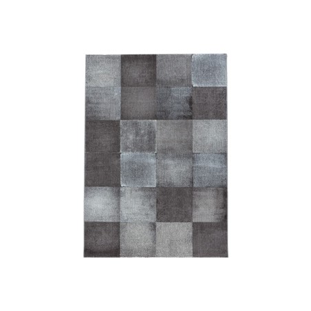 Prayer rug square grid design brown