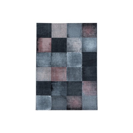 Prayer rug square grid design pink