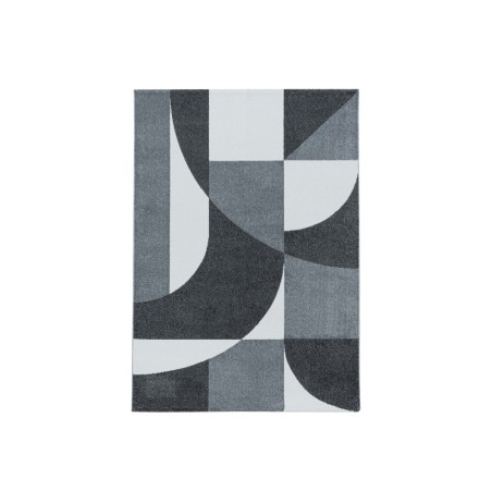Gebedskleed kortpolig ontwerp postcodepatroon abstract grijs