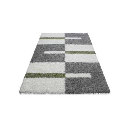 Prayer rug, high pile rug, pile height 3cm, grey-white-green