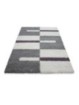 Tappeto da preghiera, tappeto a pelo lungo, altezza pelo 3 cm, grigio-bianco-viola