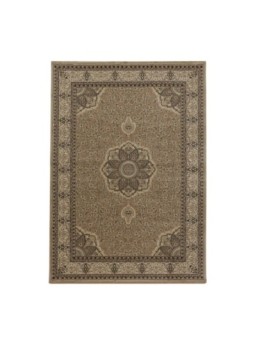 Prayer rug Oriental carpet classic ornament border beige