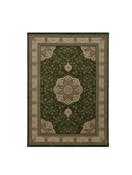 Gebetsteppich Orient Teppich Klassik Ornamente Bordüre Grün
