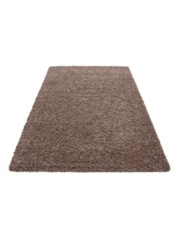 Prayer rug Shaggy carpet pile height 3cm unicolor mocha