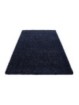 Tappeto da preghiera shaggy, altezza pelo 3 cm, tinta unita blu scuro