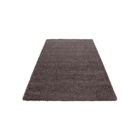 Prayer rug Shaggy carpet pile height 3cm uni-colored taupe