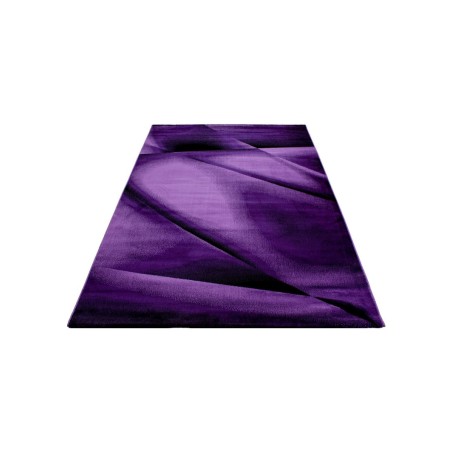 Tapis de Prière Vagues Lignes Ombres Motif Violet Noir