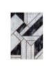 Gebedskleed laagpolig marmer design abstracte lijnen brons