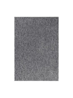 Prayer rug short pile rug mottled glossy grey