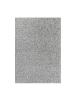 Prayer rug, short pile rug mottled glossy light grey