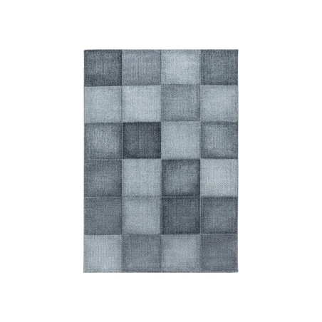 Gebetsteppich Kurzflor Teppich Quadrat Pixel Muster Weich Teppich Grau