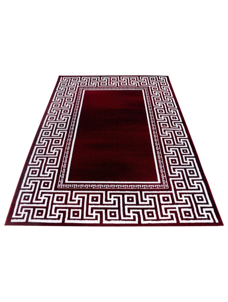 Gebetsteppich Geometrisch ornament bordüre Schwarz Rot Weiß
