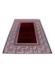 Prayer Mat Geometric Ornament Border Black Red White