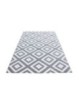 Prayer rug, low-pile rug, Elegance, gray and white
