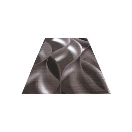 Gebetsteppich Kurzflor Teppich abstrakt schatten Wellenmotiv Braun Beige