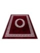 Tappeto da preghiera tappeto a pelo corto bordo ornamento effetto marmo nero rosso bianco