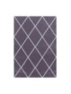 Tapis de Prière Tapis Poils Ras Design Losange Lignes Modernes Uni Violet