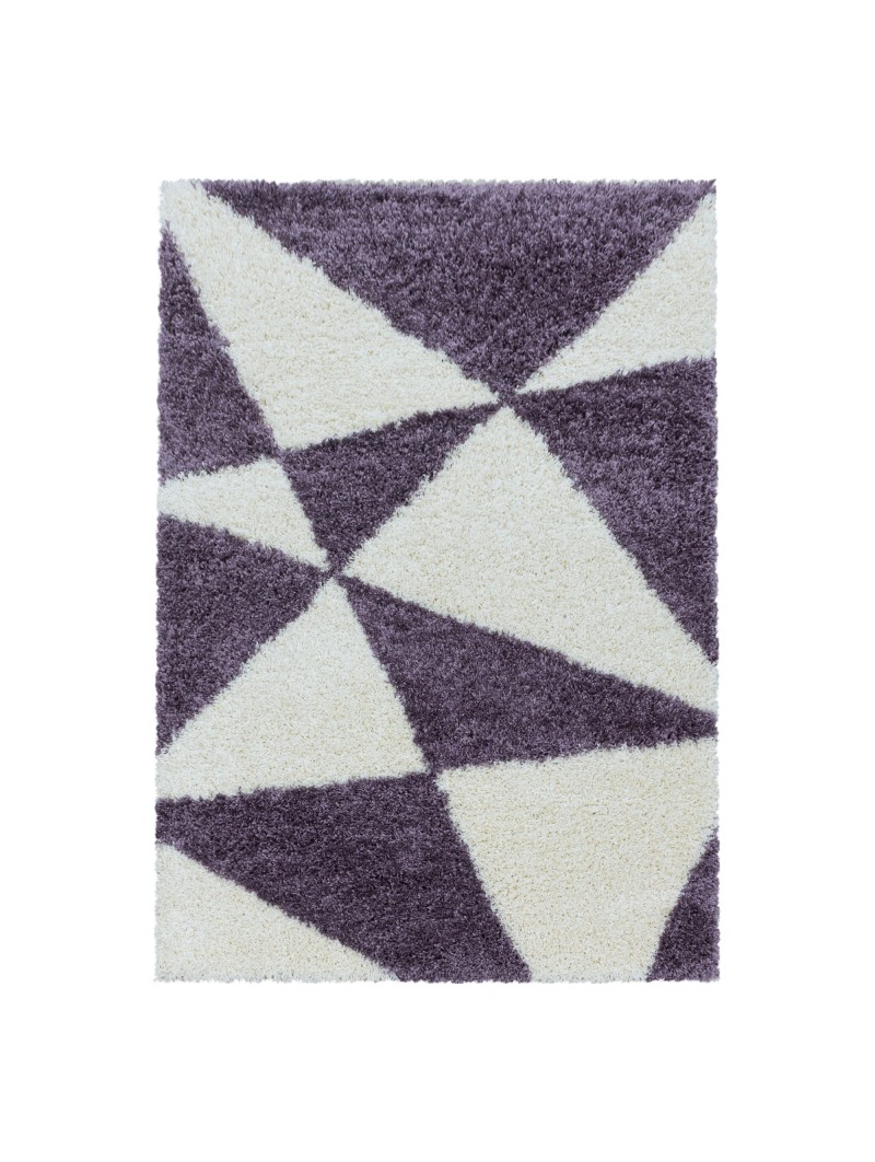 Tapis de Prière Motif Triangles Abstraits Violet